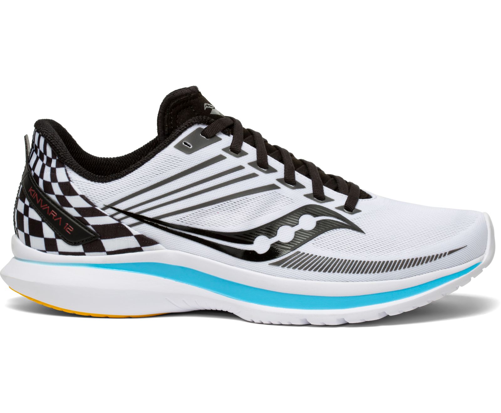 Tenis Para Correr Saucony Kinvara 12 Hombre Blancos Negros | México 532SGLO